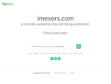 Tablet Screenshot of imexers.com